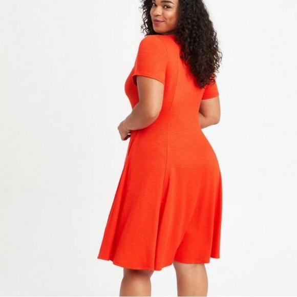 Torrid Mini Slub Rib Fluted Dress - Picture 4 of 6